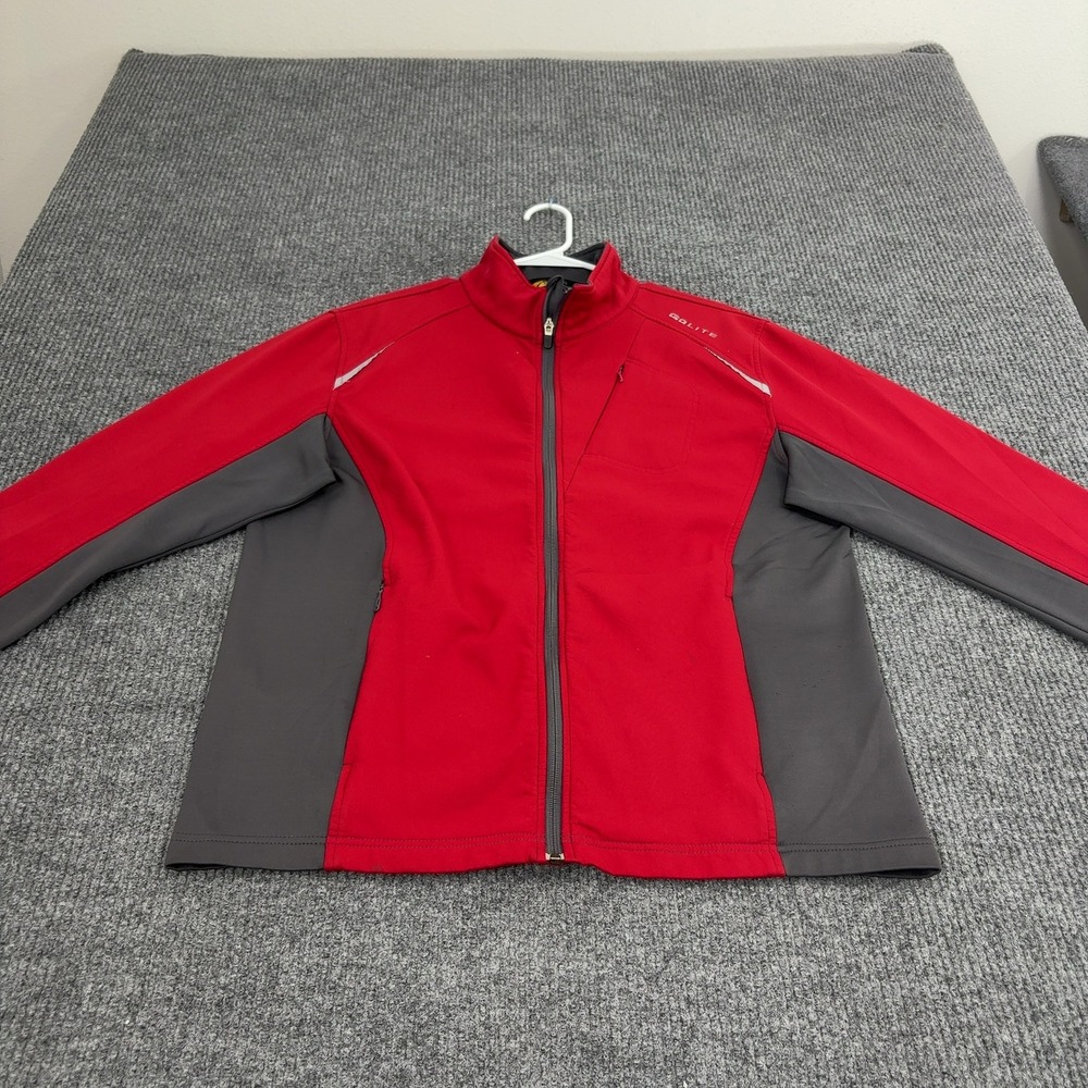 GoLite Jacket Mens XL Red Polyester Full Zip Mock Neck Outdoor Gorpcore Style